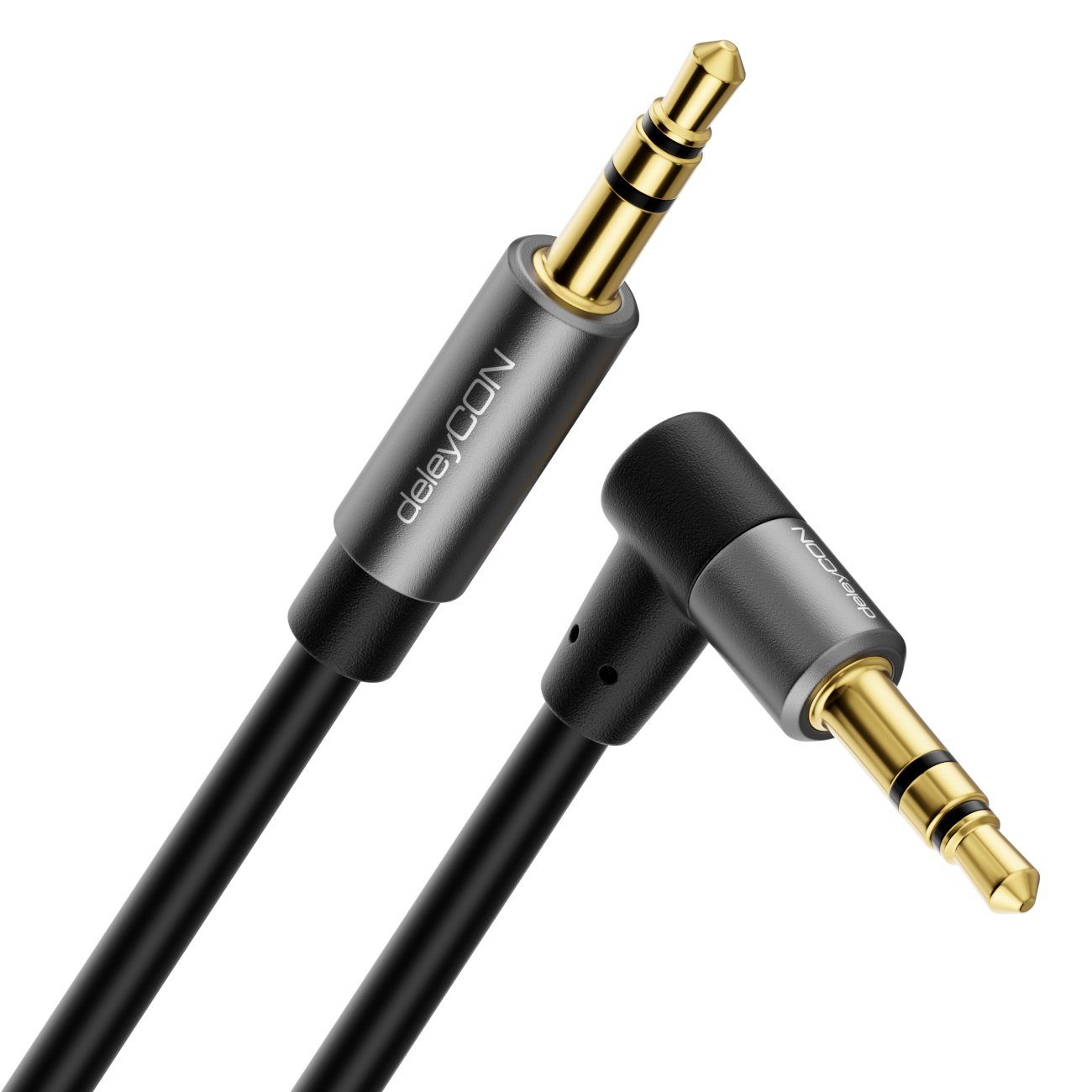 deleyCON 5m Klinke Audio Stereo AUX Kabel 3,5mm Klinkenkabel Audio-Kabel