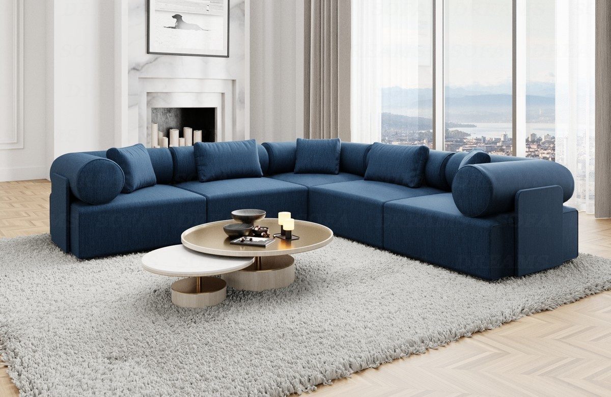Sofa Dreams Ecksofa Loungesofa Stoff Sofa Eckcouch Polster Ecksofa Laguardia L Form, Loungesofa