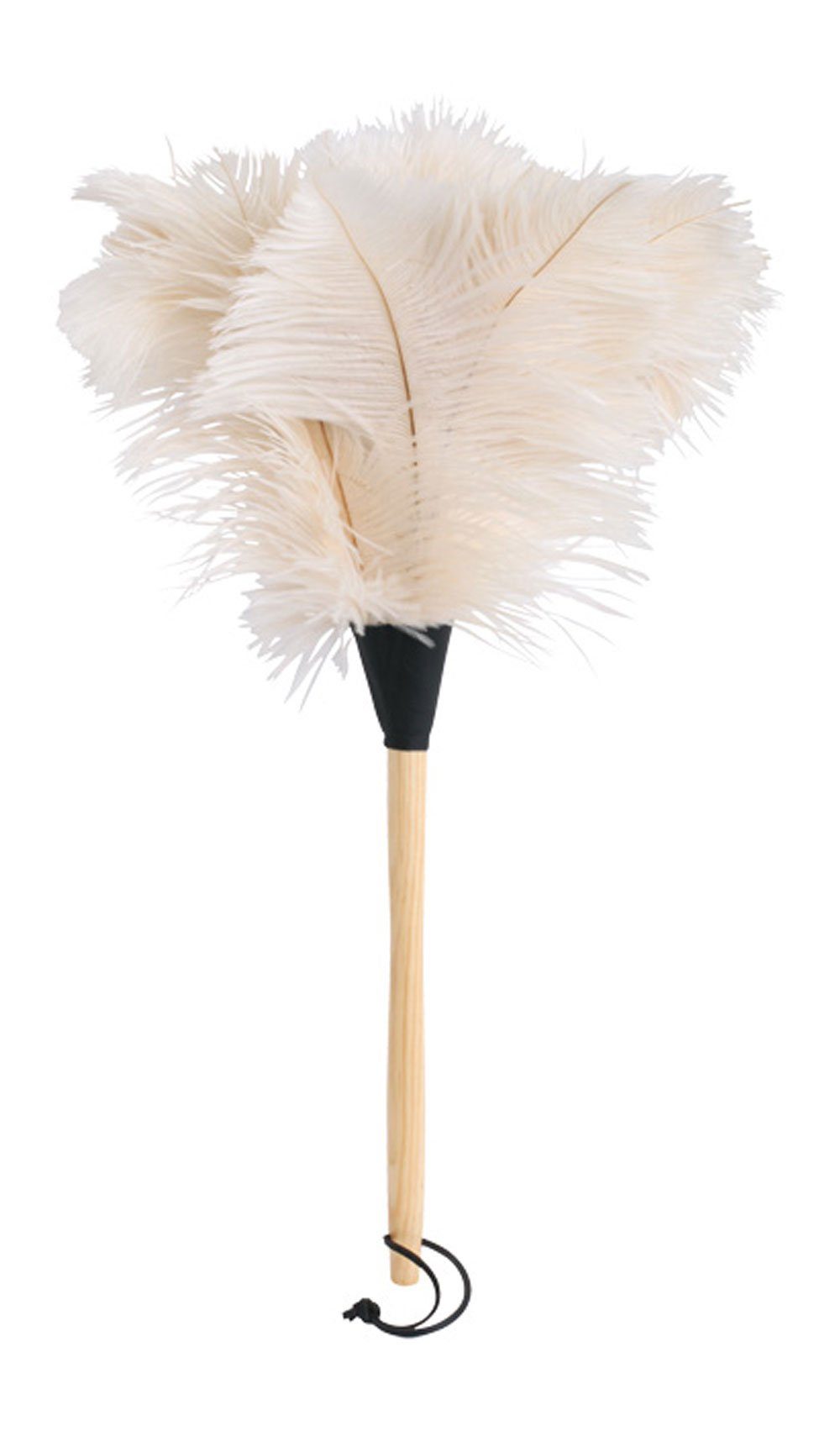 Bürstenhaus Redecker Staubwedel Straußenwedel Staubwedel mit weißem Federkopf, 50 cm (1-St)