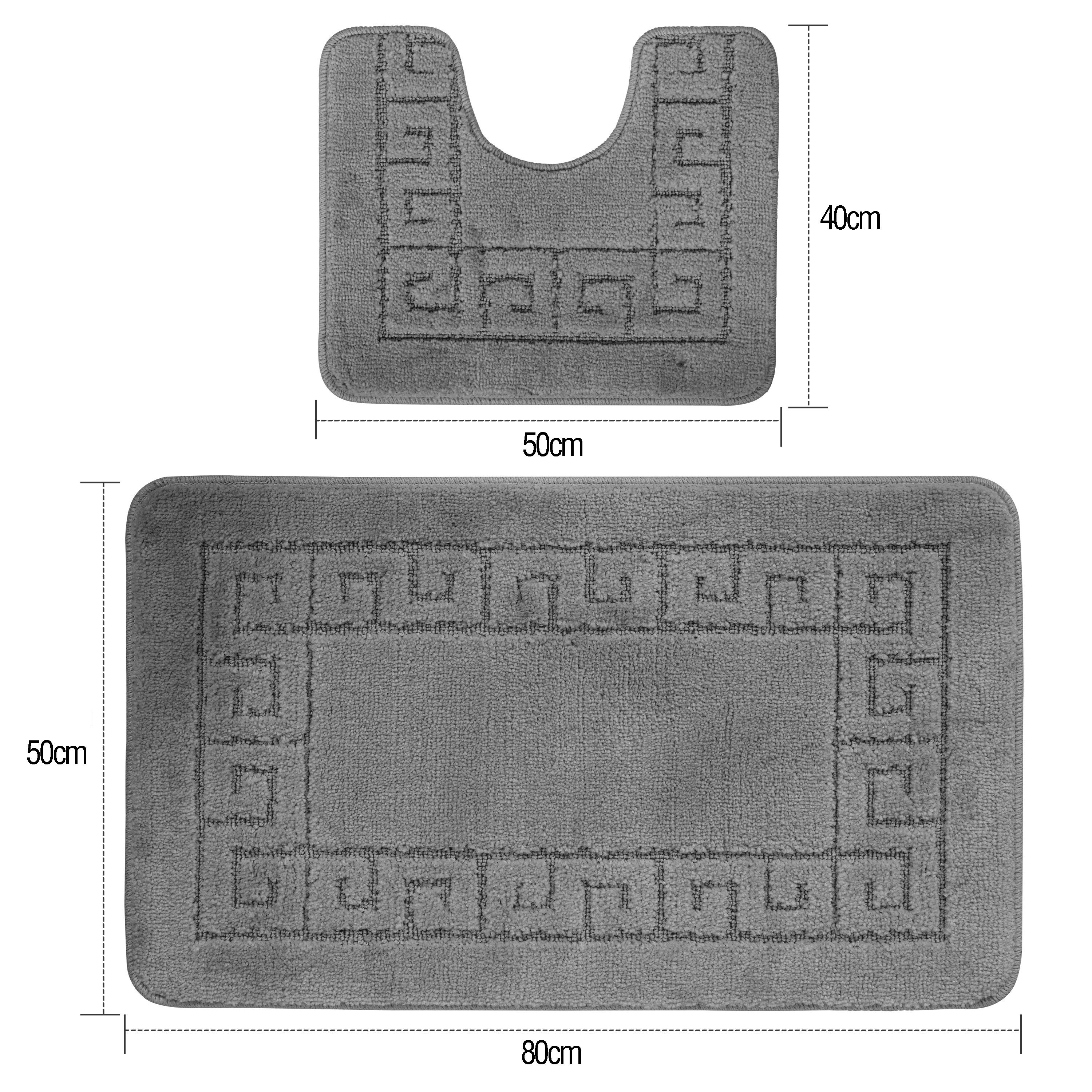 Ribelli Badematte Badezimmerteppich Set 2tlg, Badezimmermatte günstig online kaufen