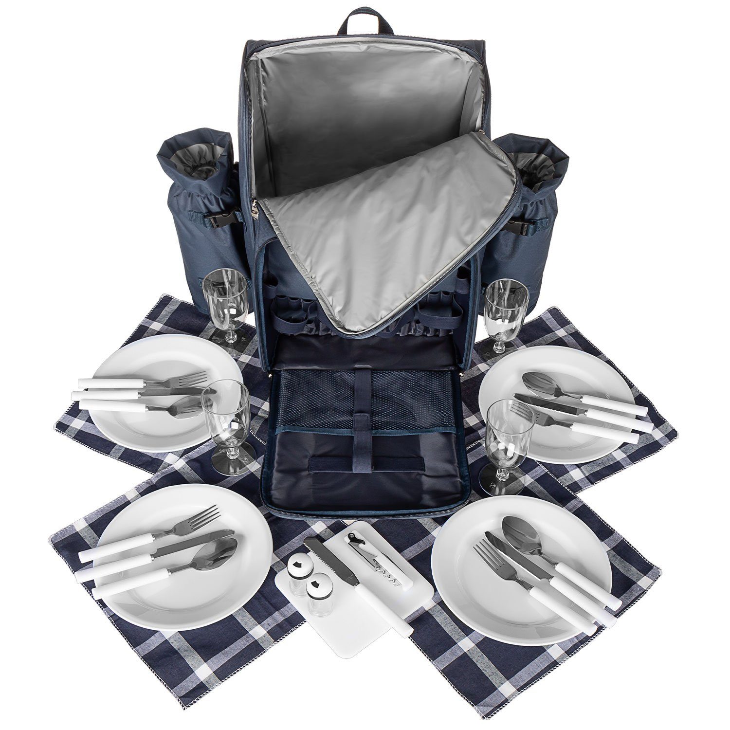 anndora Picknickrucksack Wanderrucksack Rucksack für 4 Personen, wasserfest günstig online kaufen