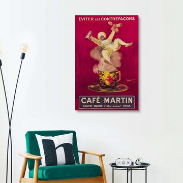 Posterlounge Holzbild Leonetto Cappiello, Cafe Martin, Küche Viva Magenta Living Malerei