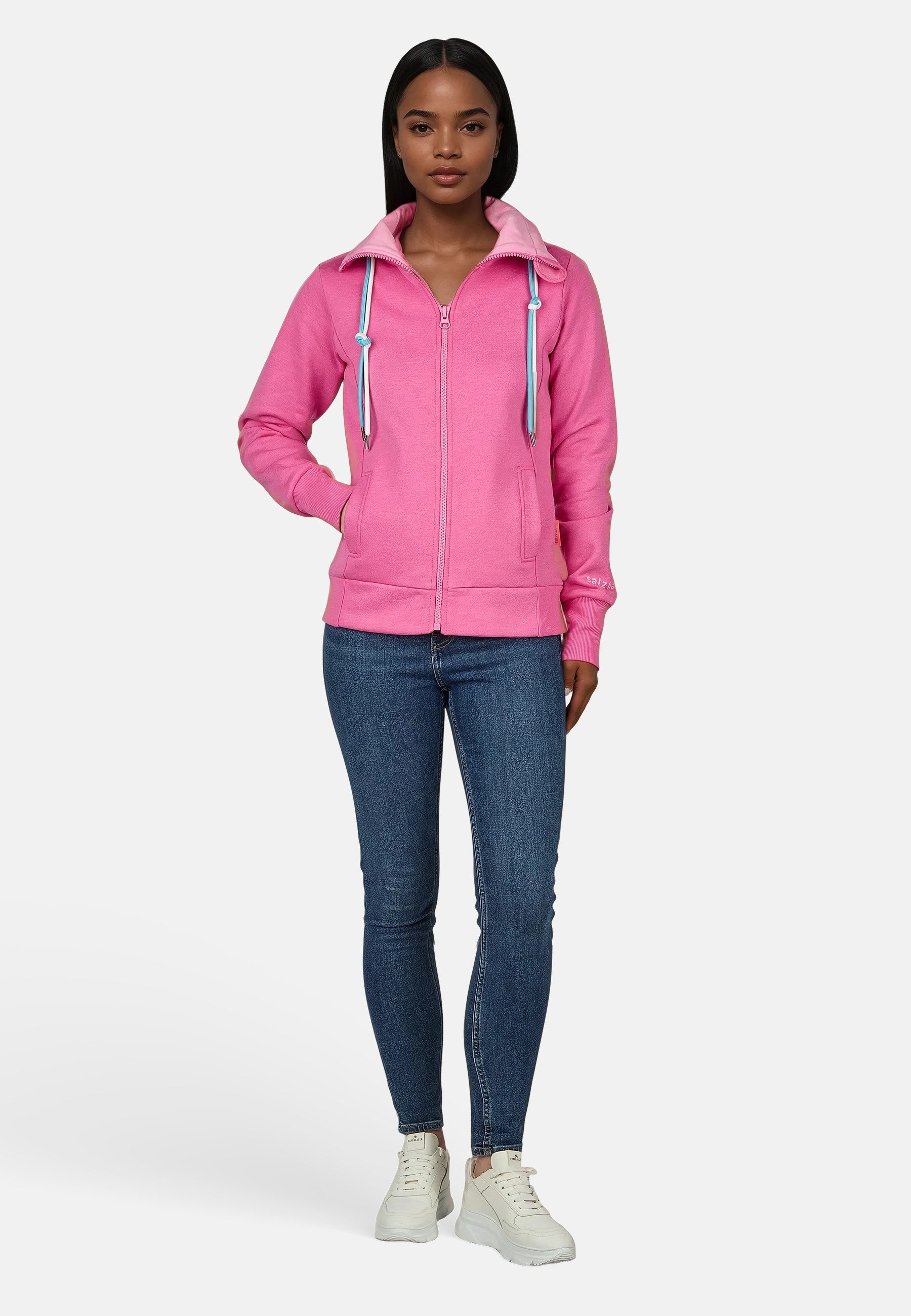 salzhaut Sweatjacke TAASEN Damen Gerade weiche, bequeme Sweatjacke, Hoodiej günstig online kaufen