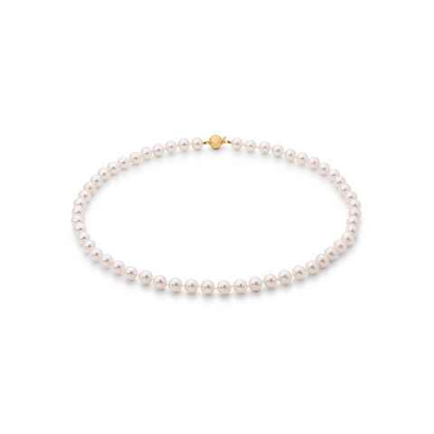 Firetti Perlenkette Schmuck Geschenk Gold 585 Halsschmuck Halskette Perle, Made in Germany - mit Akoyazuchtperle