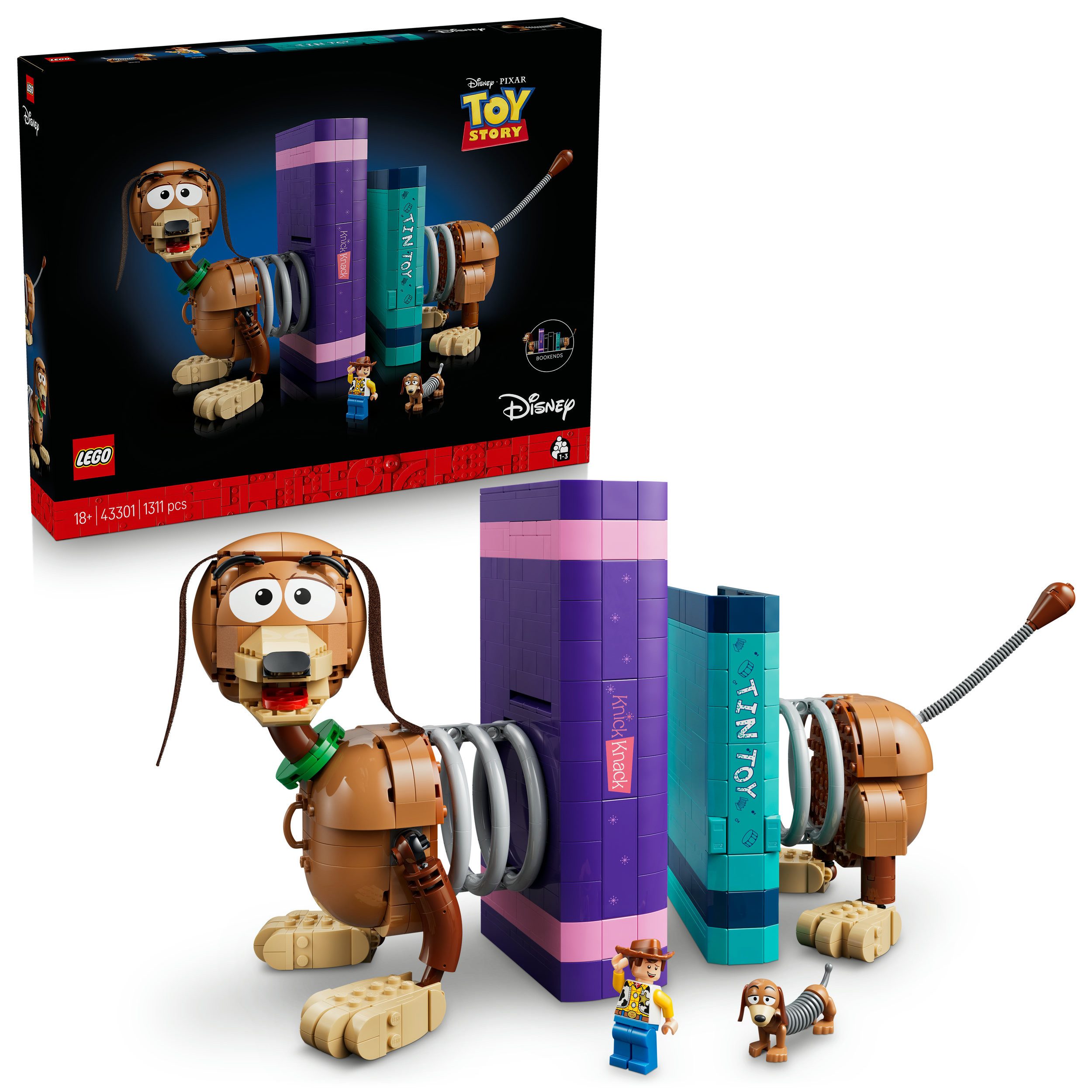 LEGO® Toy Story: Slinky-Buchstützen (43301), LEGO Disney Pixar Konstruktionsspielsteine, (1311 St)