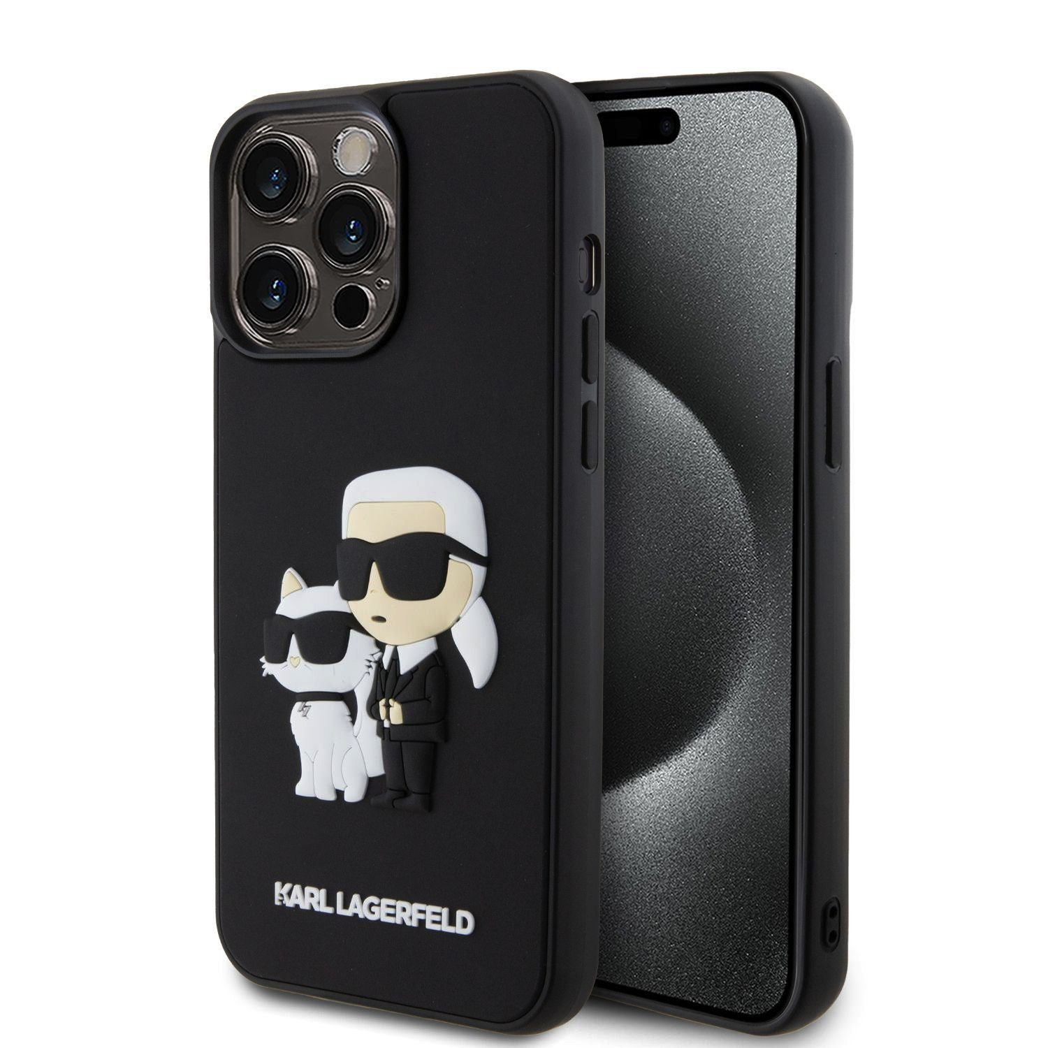 KARL LAGERFELD Handyhülle Karl Lagerfeld 3D Rubber Karl and Choupette ...