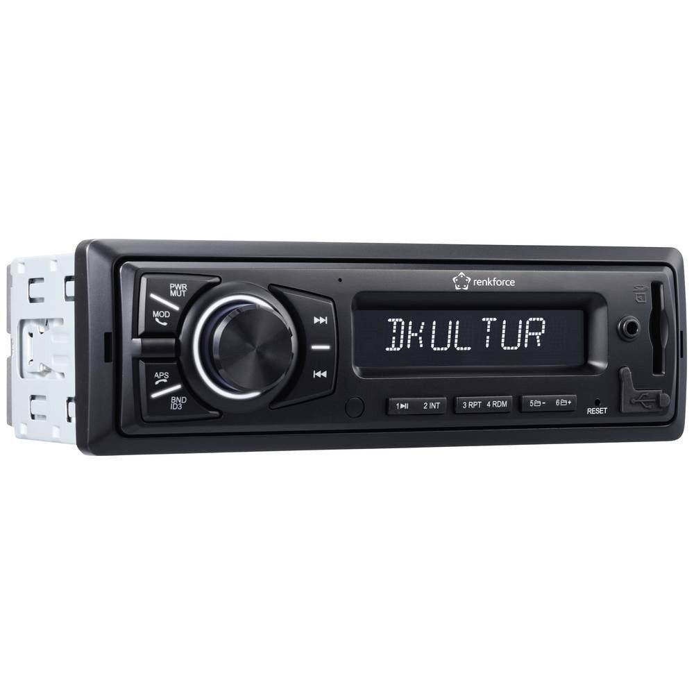 Renkforce Autoradio RF-6085490 Autoradio (inkl. DAB-Antenne, DAB+ Tuner, Bluetooth®-Freisprecheinrichtung)