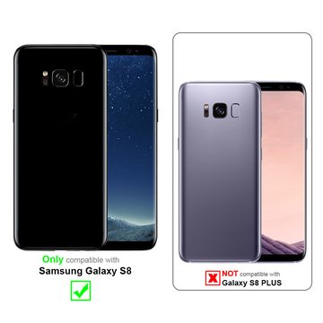 Cadorabo Handyhülle Samsung Galaxy S8 Samsung Galaxy S8, Flexible TPU Silikon Handy Schutzhülle - Hülle - mit Glitzer