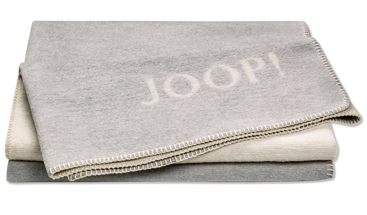 JOOP! Wohndecke  JOOP! Melange-Doubleface ¦ grau ¦ Baumwollmischgewebe ¦ Ma günstig online kaufen