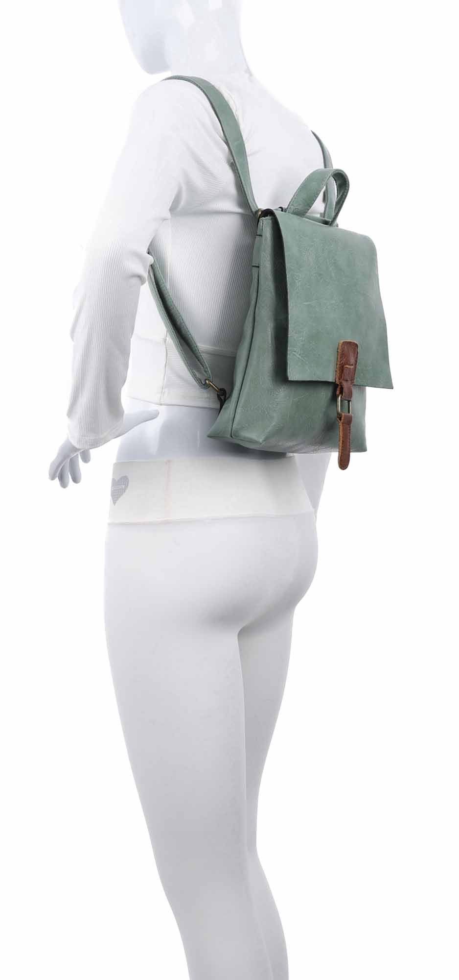 ITALYSHOP24 Rucksack Damen Schultertasche Backpack Umhängetasche CrossBody günstig online kaufen