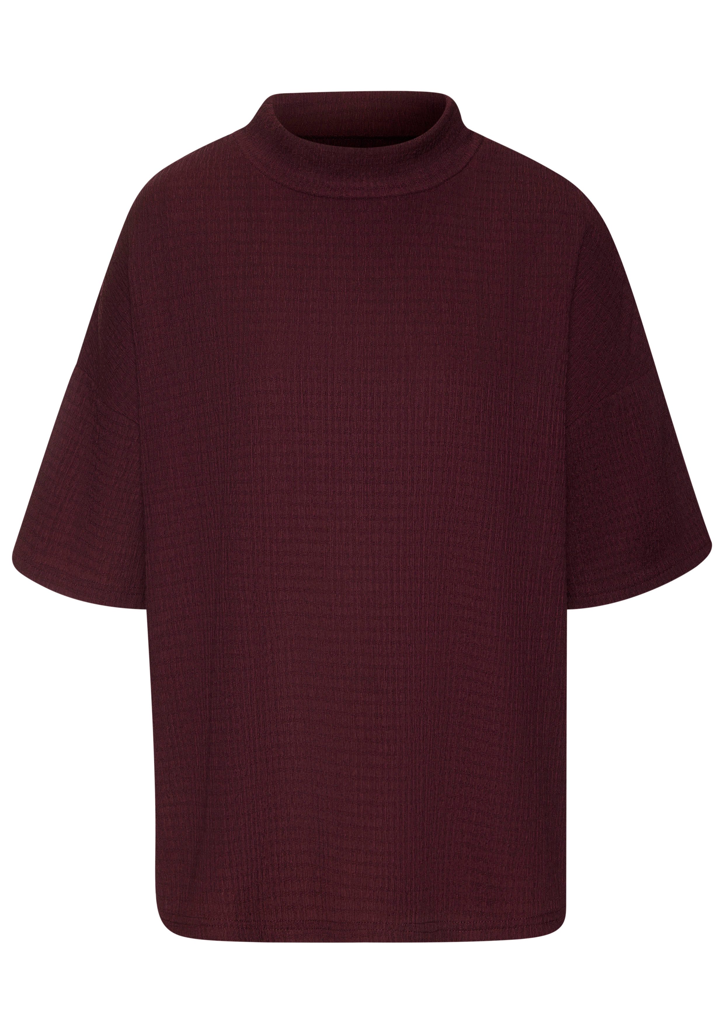 LASCANA Kurzarmshirt mit Stehkragen (2er-Pack) aus bügelfreier Crêpe-Qualität – Bild 4 von 5