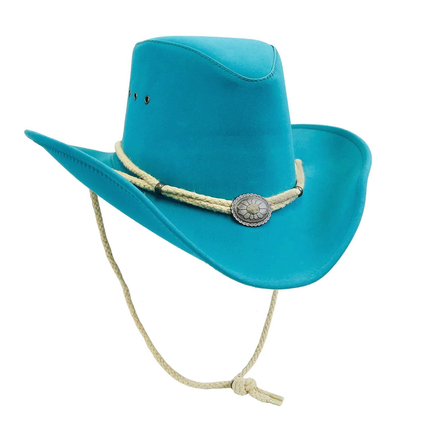 Outbacker Cowboyhut Outdoor Sommerhut in veganem Leder mit biegsamer Krempe super leicht u