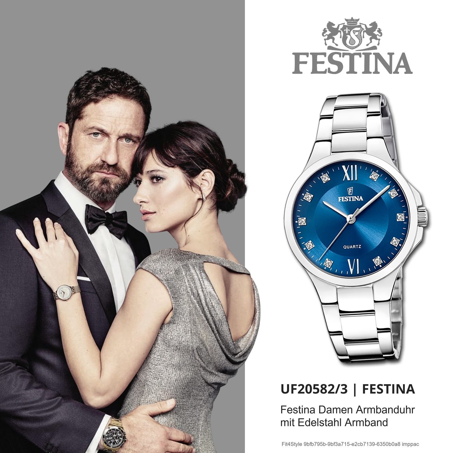 Festina Quarzuhr Festina Damenuhr Mademoiselle, (Analoguhr), Damen Armbanduhr rund, Edelstahlarmband silber, Fashion