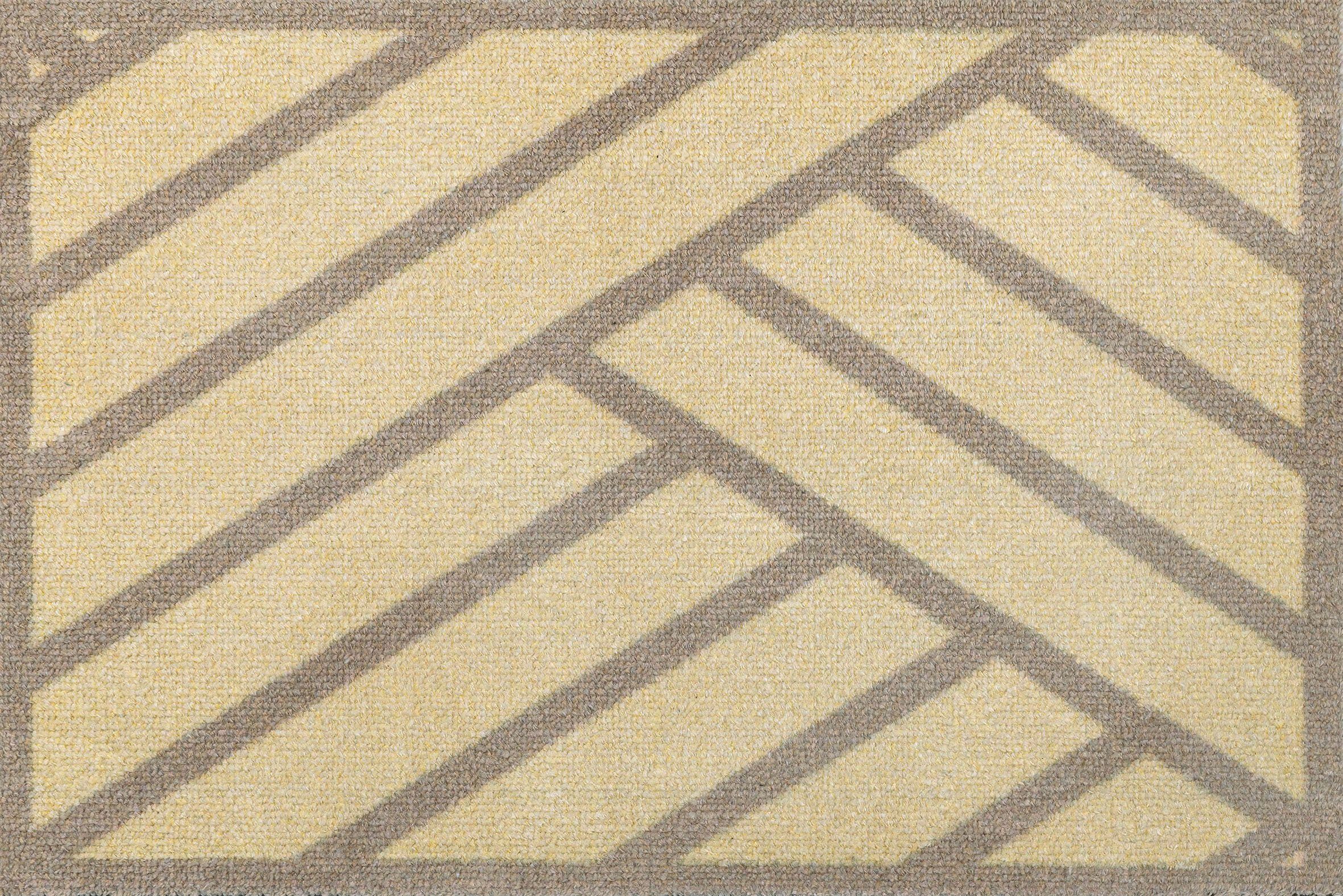 Teppich Rayas, wash+dry by Kleen-Tex, beige rechteckig, Höhe: 9 mm