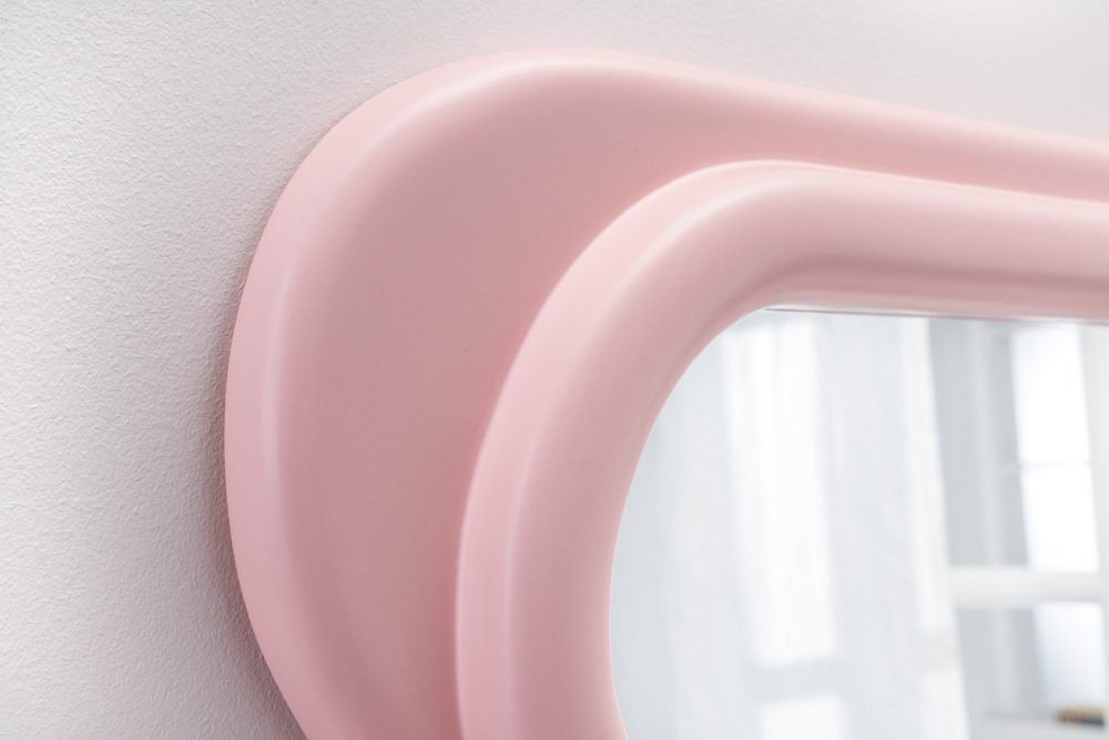 riess-ambiente Wandspiegel CURVY 160cm rosa (Einzelartikel, 1-St), Flur · Kunststoff · Rahmen · Wellen · Ganzkörper · Groß · Modern