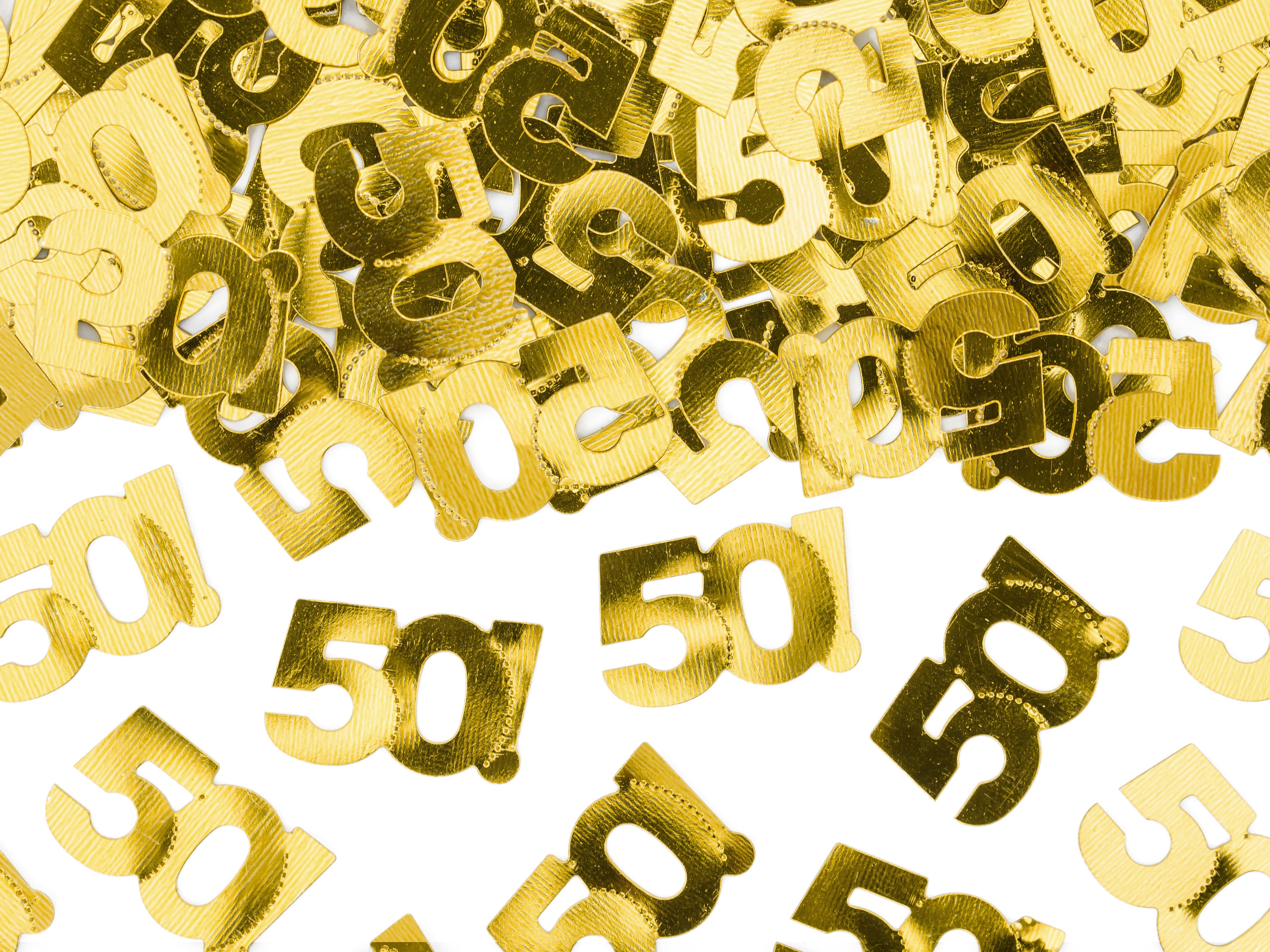 partydeco Konfetti Konfetti Metall Gold #50 15g