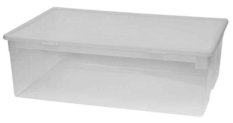 Kreher Aufbewahrungsbox Aufbewahrungsbox XL aus transparentem Kunststoff