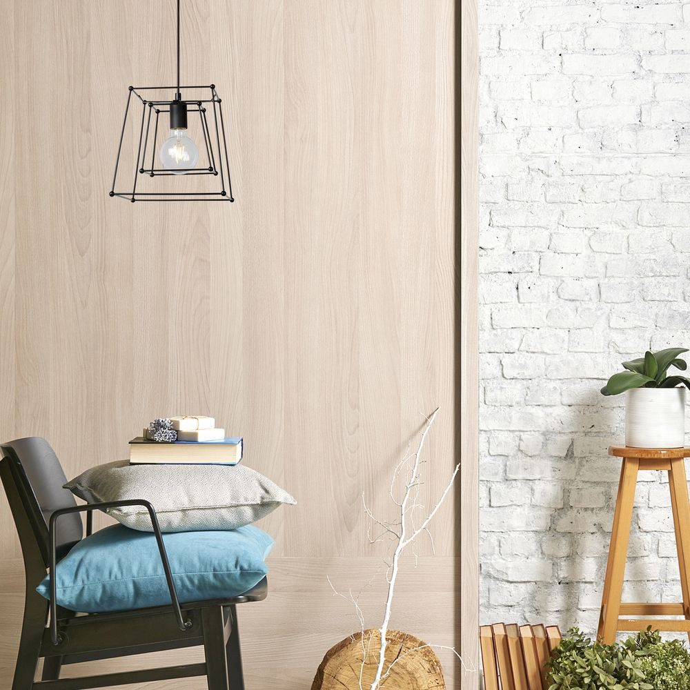 Lucide Pendelleuchte Vintage Pendelleuchte Edgar in schwarz, 1-flammig