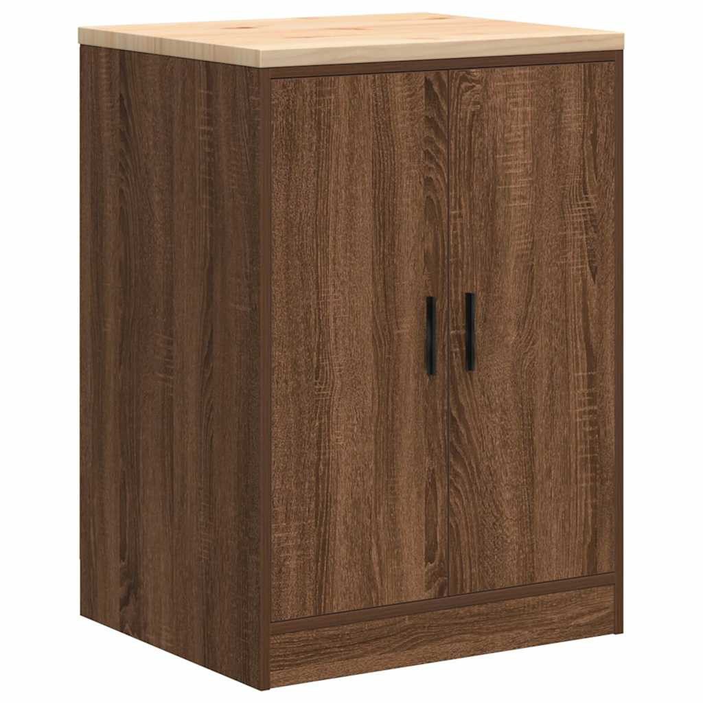 vidaXL Schrankmodule Garagen-Aufbewahrungsschrank 60x51x85 cm Massivholz günstig online kaufen