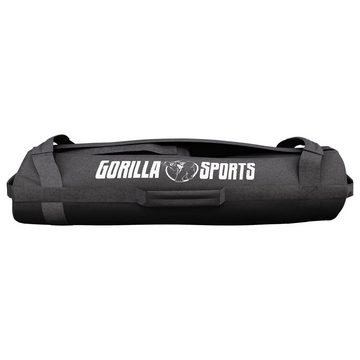 GORILLA SPORTS Gewichtssack Power Bag - 20 kg / 30 kg, mit 6 Griffen - Sandsack, Sandbag, Gewichte