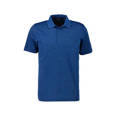 RAGMAN Poloshirt blau regular fit (1-tlg)