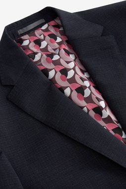 Next Baukastensakko Strukturierter Anzug aus Wolle, Slim Fit: Sakko (1-tlg)
