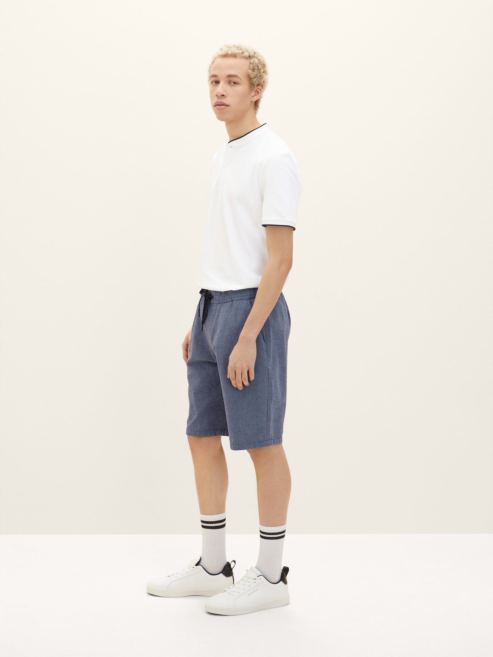 Shorts Denim navy TOM twill TAILOR Chinoshorts