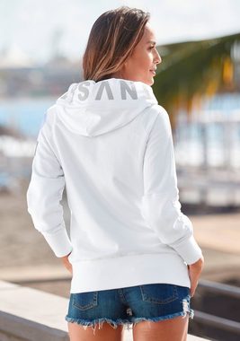 Elbsand Kapuzensweatjacke Kelda mit Logoprint und Taschen, Freizeitjacke, sportlich-casual