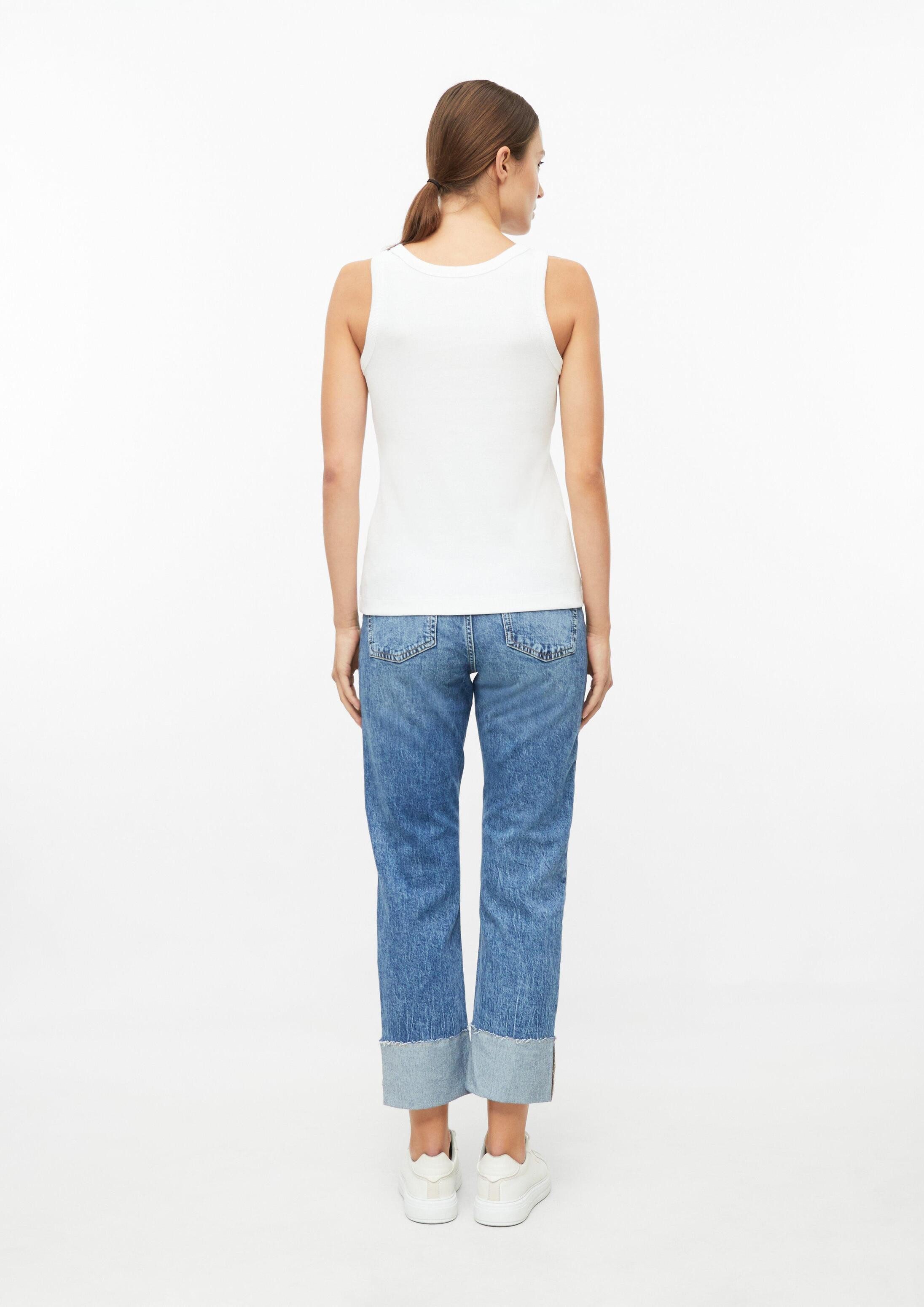 s.Oliver Regular-fit-Jeans Jeans-Hose KAROLIN Cropped Jeans Karolin / Mid Rise / Straight Fit / fixierten Umschlag – Bild 3 von 5