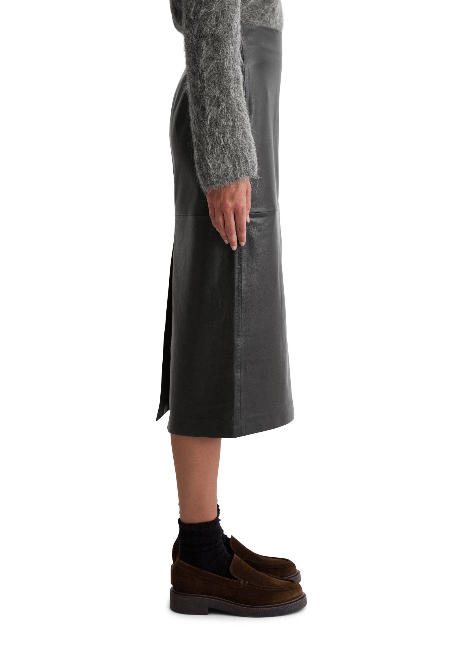 Marc O'Polo Lederrock aus softem Lamm-Leder günstig online kaufen