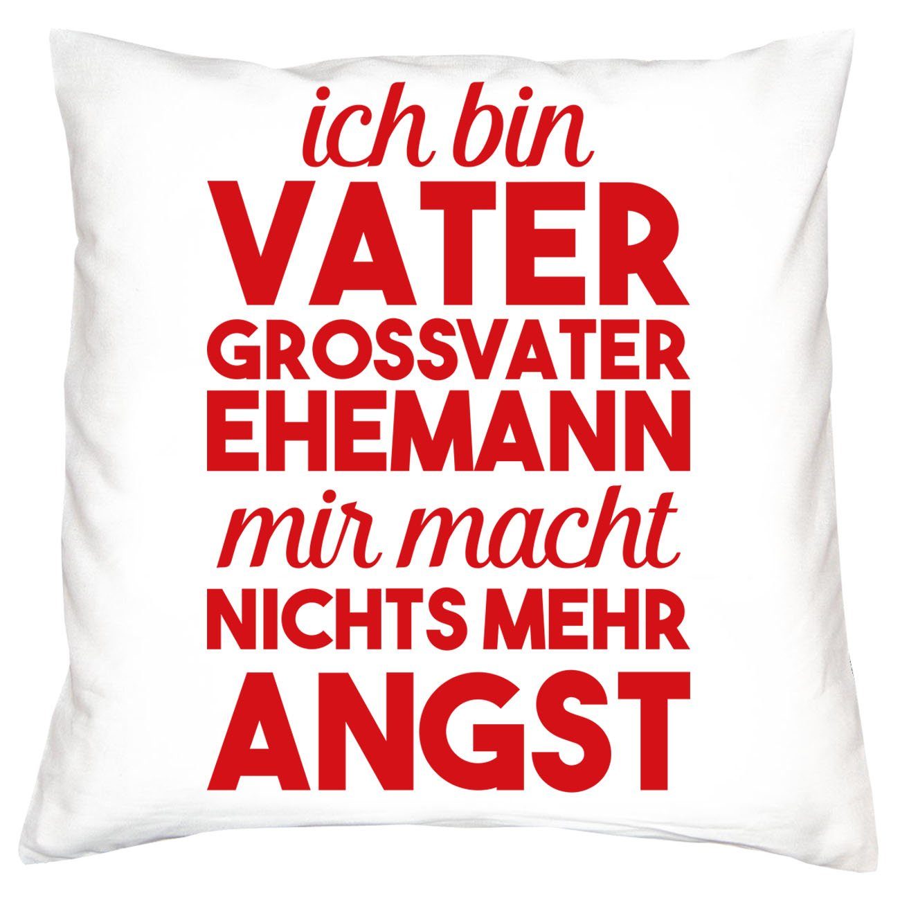 Soreso® Dekokissen bin & Großvater Kissen Opa den Opa, Ich für Weltbesten weiss Ehemann Vatertagsgeschenk Großvater Urkunde Vater