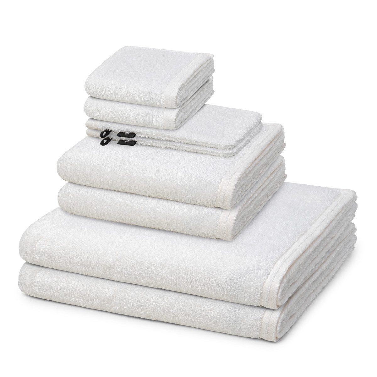 Vossen Handtuch Set Vegan Life, Frottee (Spar-Set, 8-St), 2 X Wasch- 2 X Gäste- 2 X Dusch- 2 X Handtuch im Set - Baumwolle