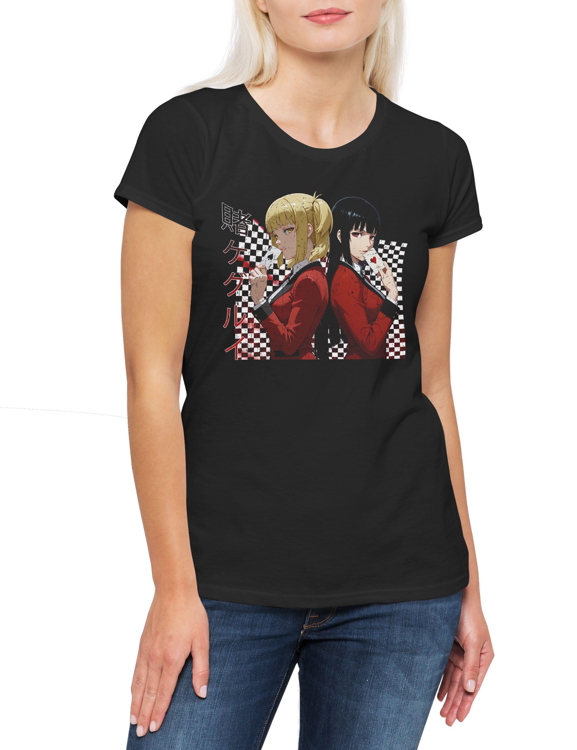 Print-Shirt Yukeko & MaryDamen T-Shirt Saotome Jabami Kakegurui Ryota Suzui