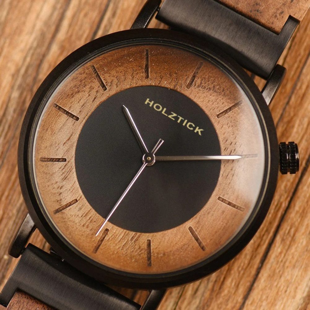 Holztick Bavaria Quarzuhr Gretl black GRETL günstig online kaufen