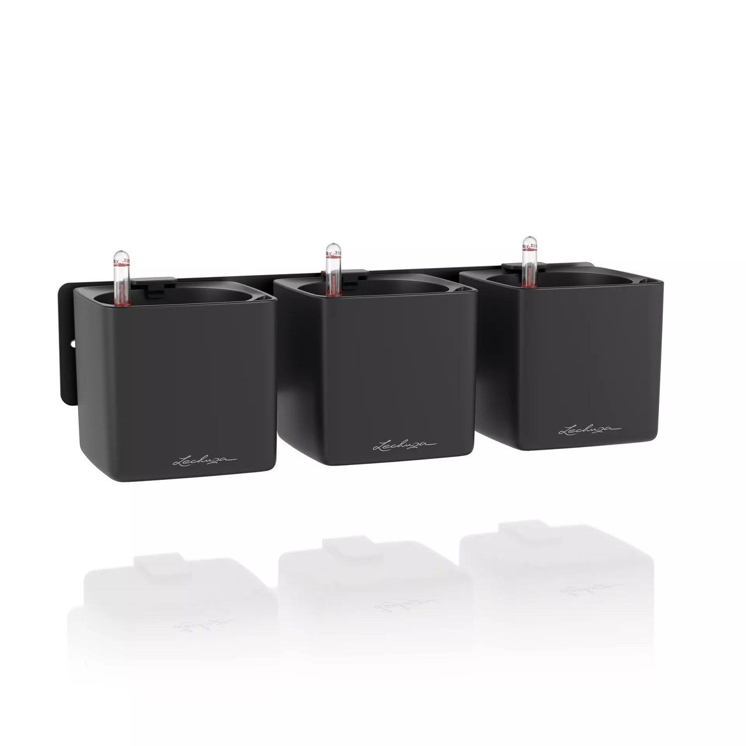 Lechuza® Kräutertopf Green Wall Home Kit, 3x Cube Premium 14, Kompletts