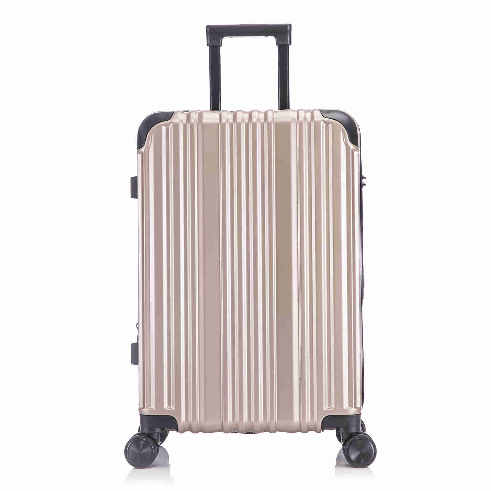 interGo Hartschalen-Trolley Reisekoffer mit 4 Rollen günstig online kaufen