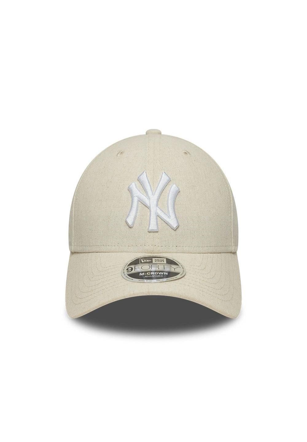 New Era Baseball Cap New York Yankees New Era MLB Linen 9Forty M-Crown Cap Beige (1-St)