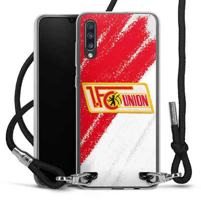 DeinDesign Handyhülle Offizielles Lizenzprodukt 1. FC Union Berlin Logo, Samsung Galaxy A70 Handykette Hülle mit Band Case zum Umhängen
