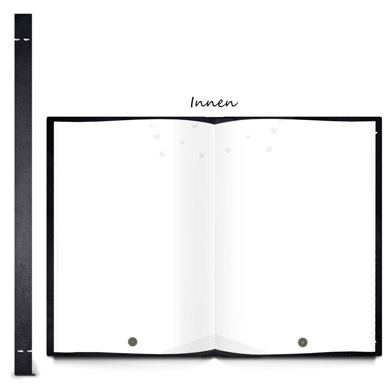 Logbuch-Verlag Notizbuch Rezeptbuch ALLERBESTE OMAS mit A4, Metallecken REZEPTE DIN