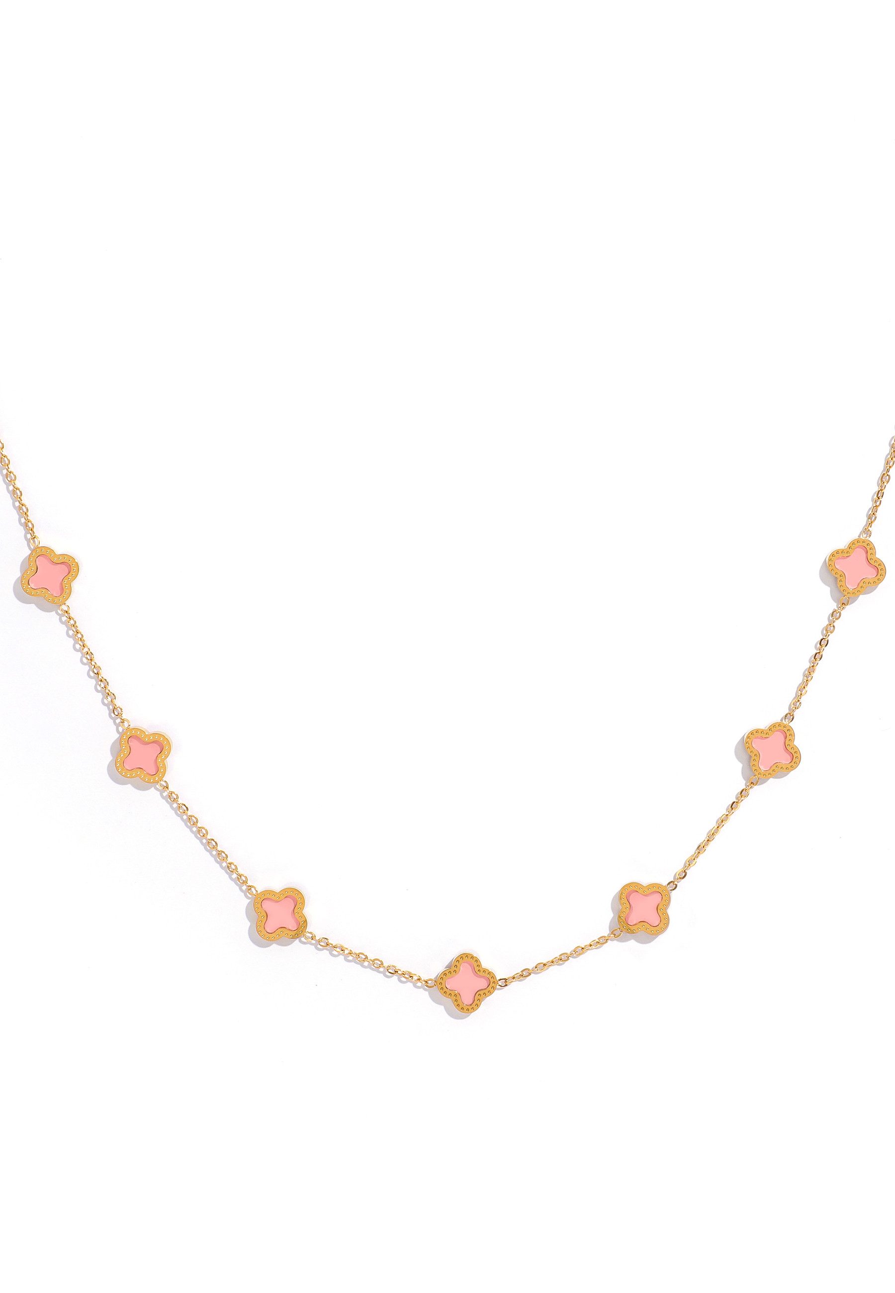 GOLDKLEIN Edelstahlkette Blume Schmuck Gold Halskette Anhänger, Angebot - Damen Herren mit Schmuckbox - Sale bis 31.10.2026 – Bild 3 von 3