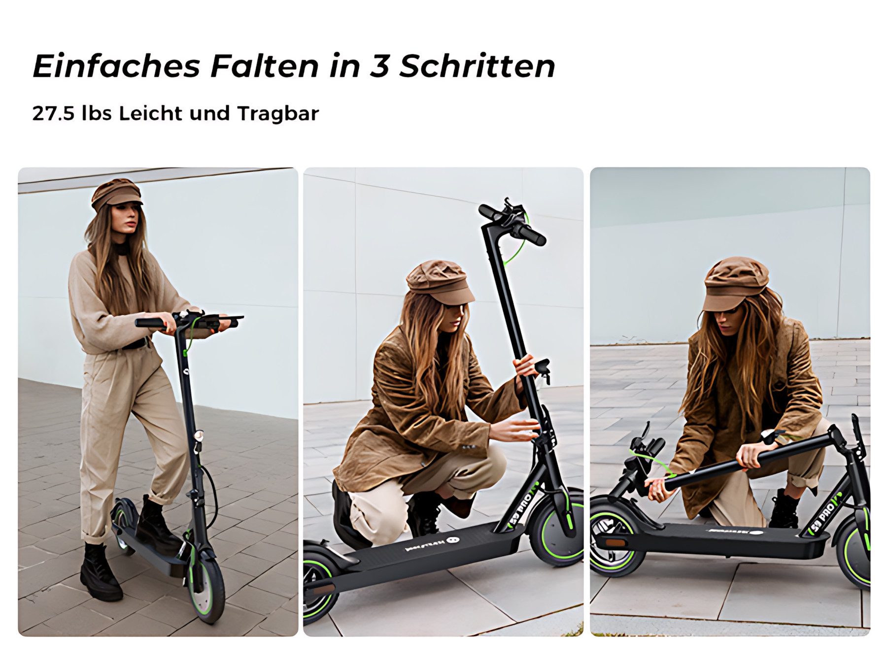 iSinwheel E-Scooter 2 Stück 8.5 Zoll E Scooter mit Straßenzulassung, Doppelfederung, 350,00 W, 20,00 km/h, 30 KM Reichweite, klappbar, Duales Bremssystem, Belastung bis 120kg