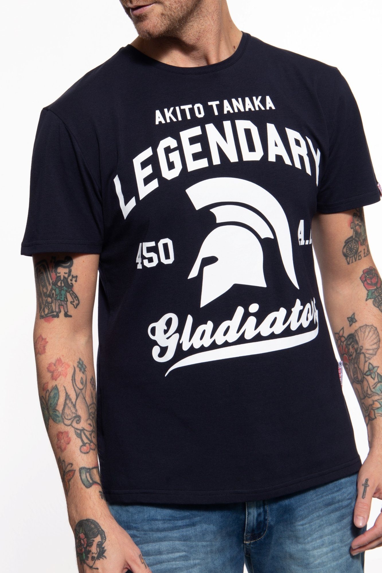 Akito Tanaka Print-Shirt Legendary (1-tlg) mit Frontprint