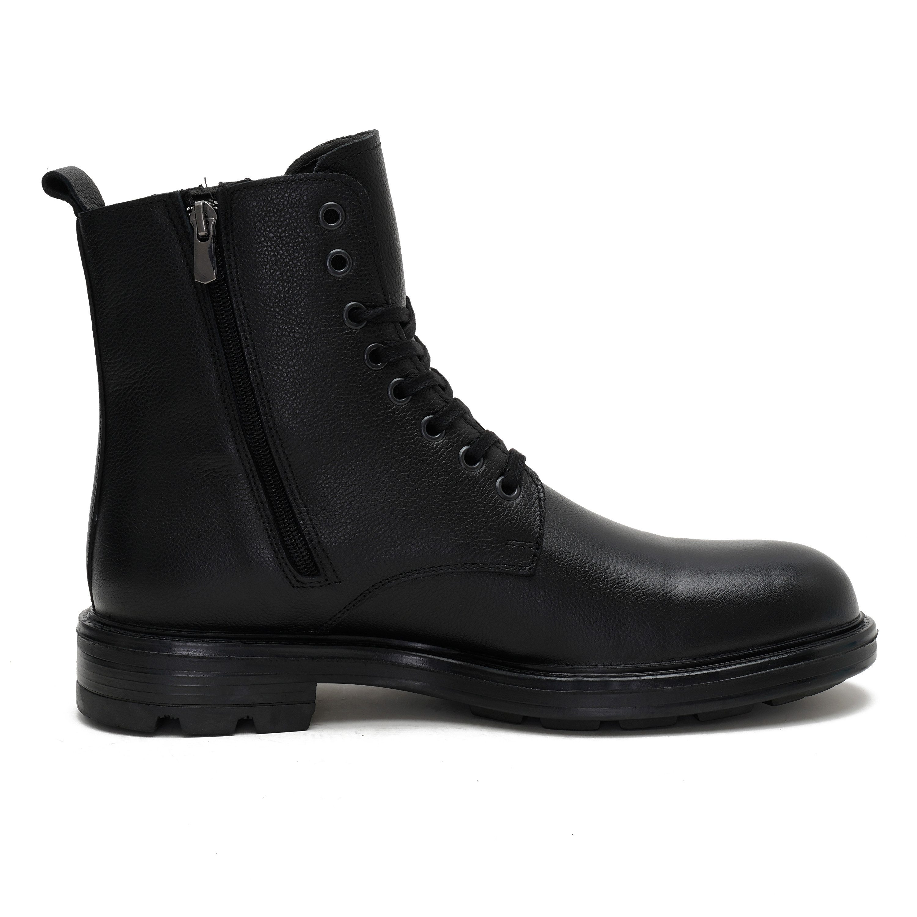 Desa Herren-Ankle-Boots aus Leder – Textilfutter, Kunststoffsohle, flacher günstig online kaufen