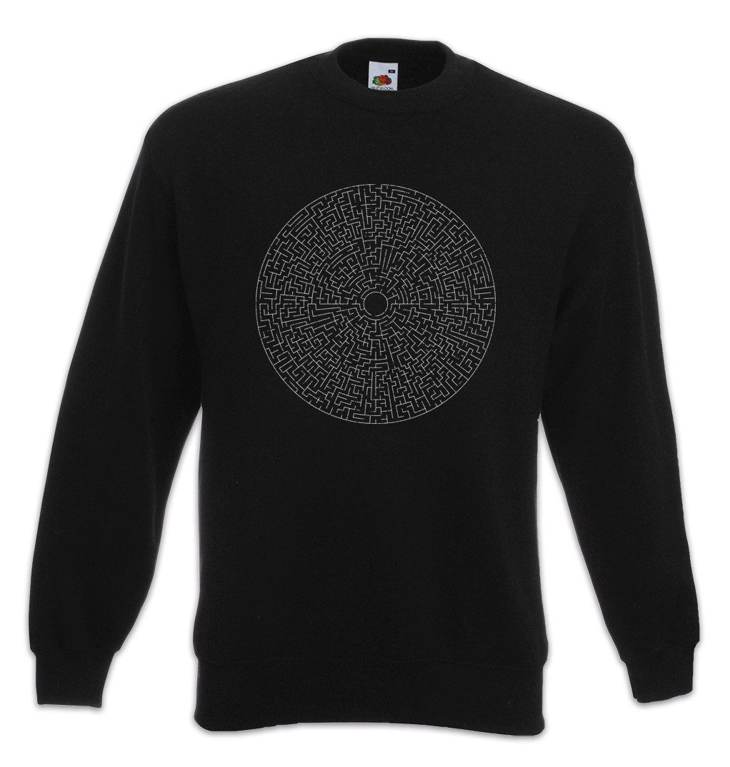 Sweatshirt Circle Maze III Sweatshirt Labyrinth Esoterik Mystik Spirale Hypnose