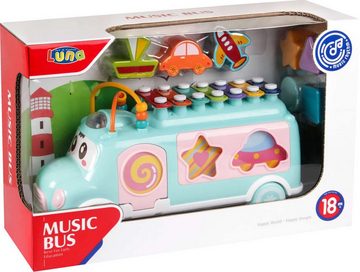 Diakakis Spielzeug-Musikinstrument Motorikspielzeug Musik-Bus Sortierspiel Xylophon