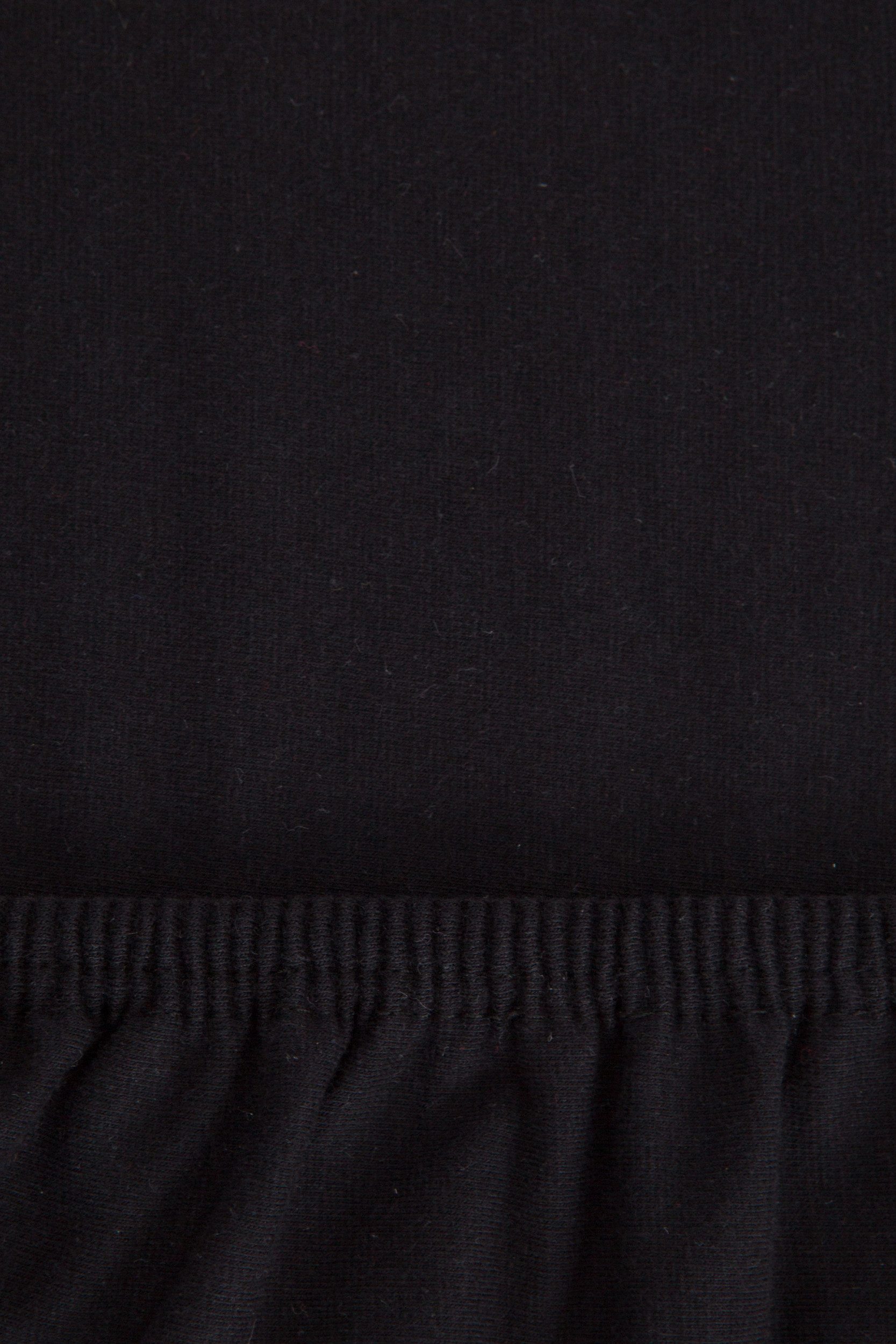 r-up Spannbettlaken Beste 90x200 bis 220x240cm erhältlich! 230 g/m², Baumwolle, Gummizug: fest eingenähtes dauerelastisches Rundumgummi, (1 Stück), (90x200-100x220, 15-35cm Matratzenhöhe, schwarz)