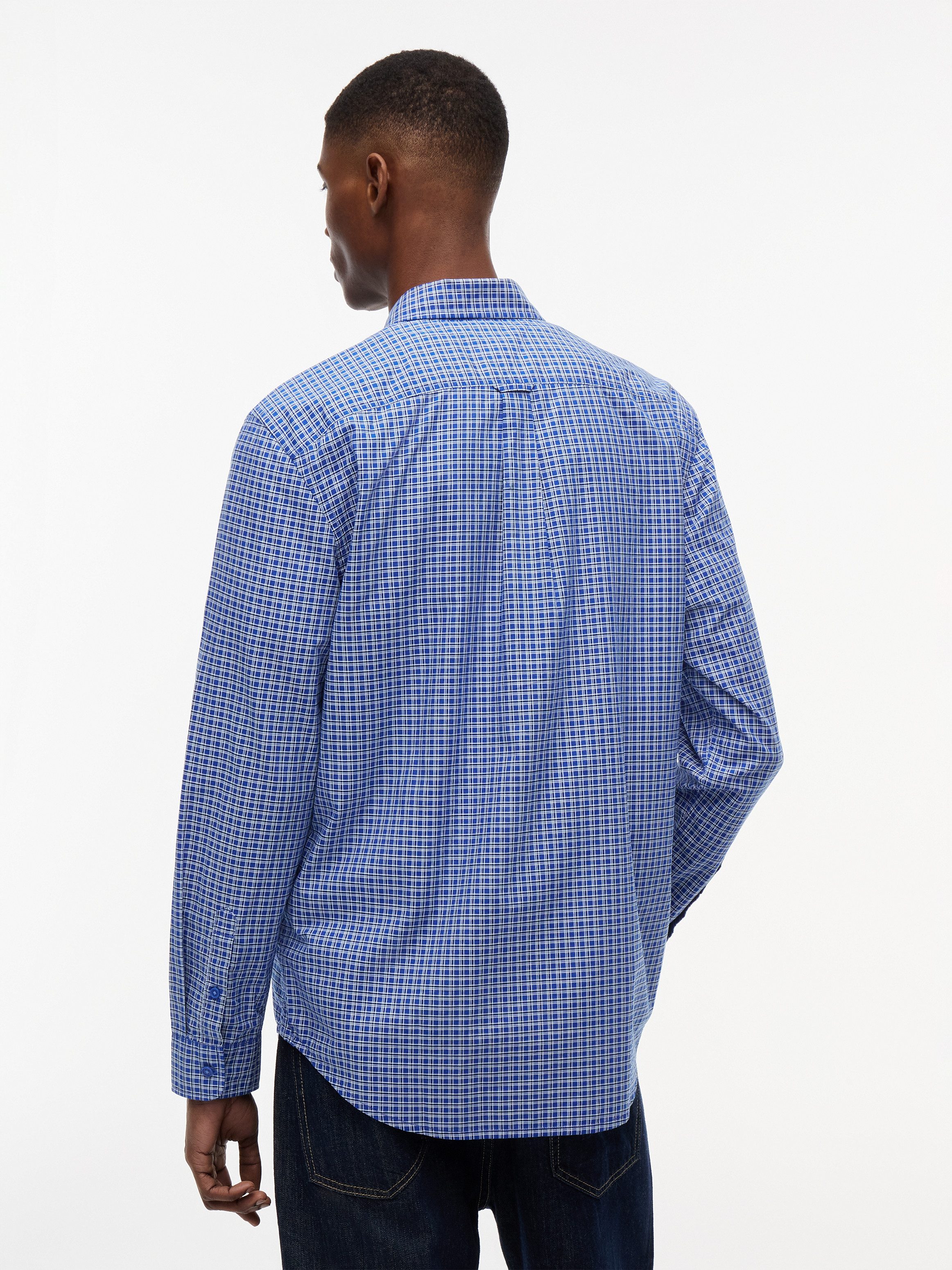 Tommy Jeans Langarmhemd TJM REGULAR POPLIN PATTERN