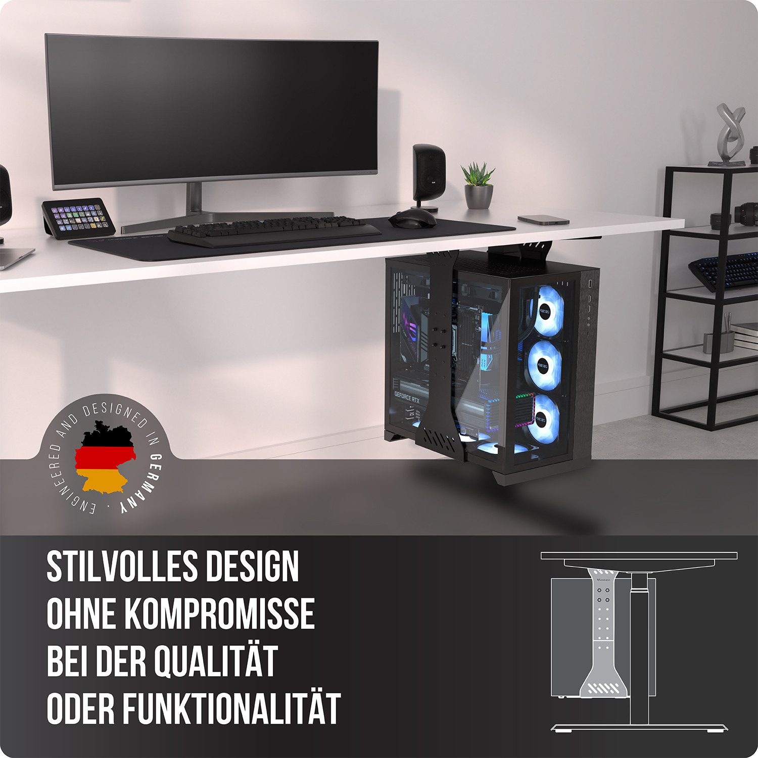 Ultimate Setup Halterung PC-Halter für den Schreibtisch, (1-tlg) – Bild 2 von 5