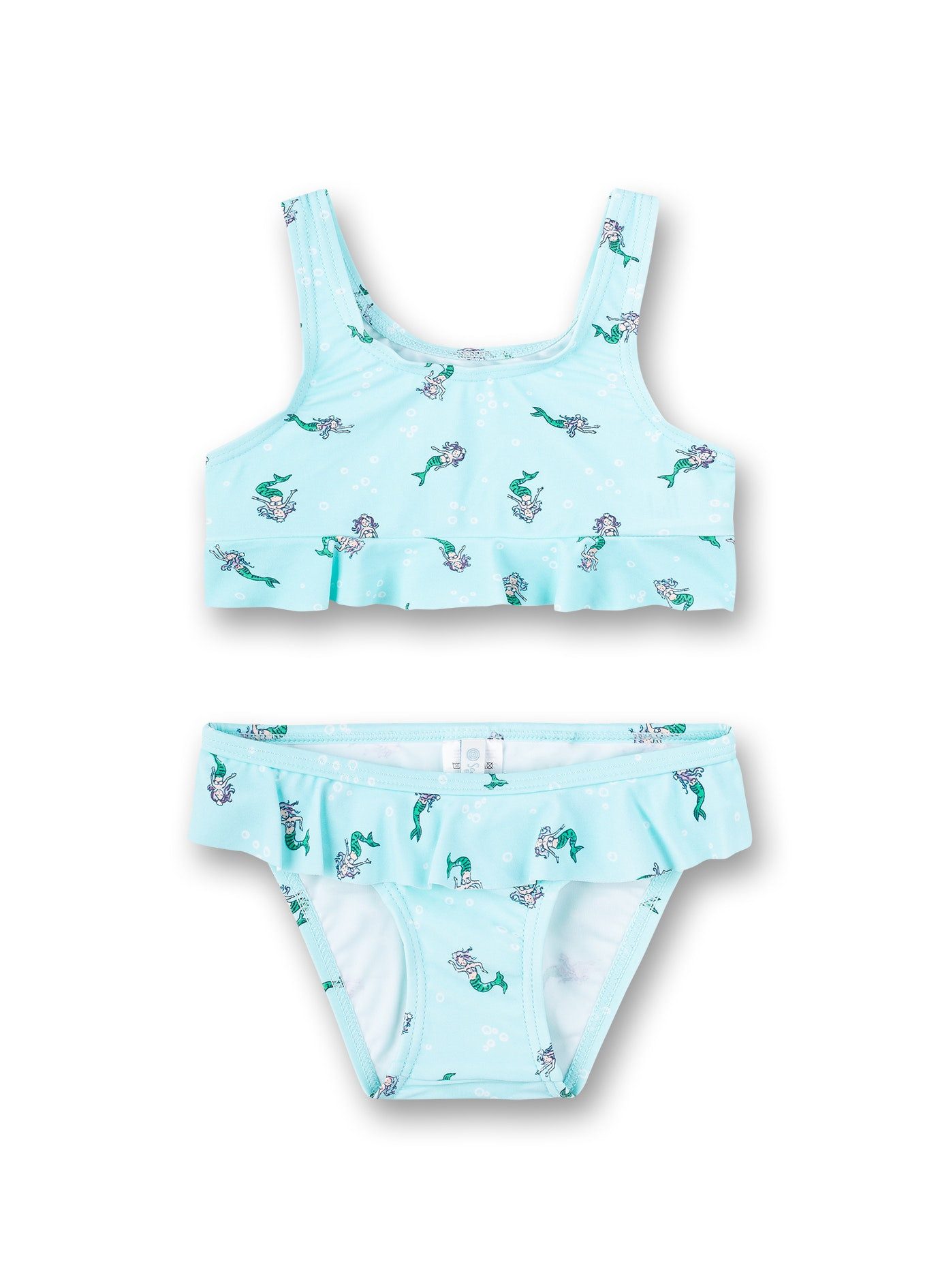 Sanetta Bustier-Bikini Mädchen Bikini Meerjungfrau UV Schutz 50+ mit Rüschen