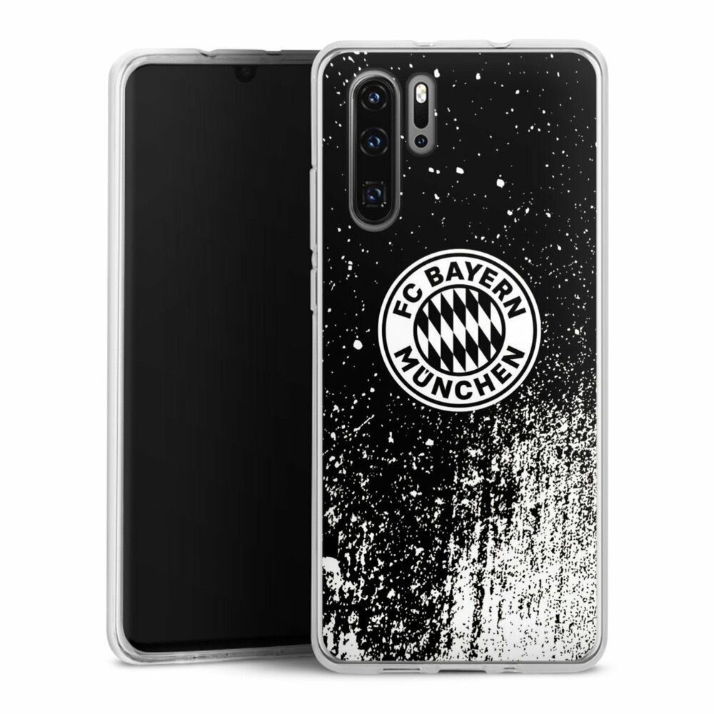 Handyhülle FC Bayern München Offizielles Lizenzprodukt FCB Splatter Schwarz - FCB